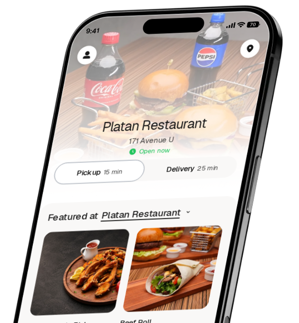 Platan Restaurant app preview