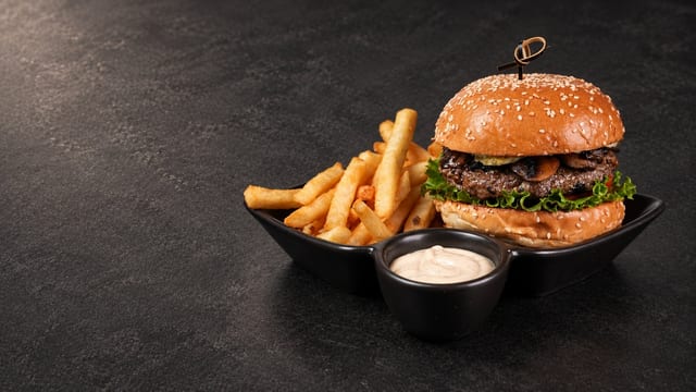 Lamb Burger Combo.