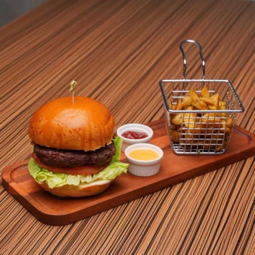 Lamb Burger Combo.