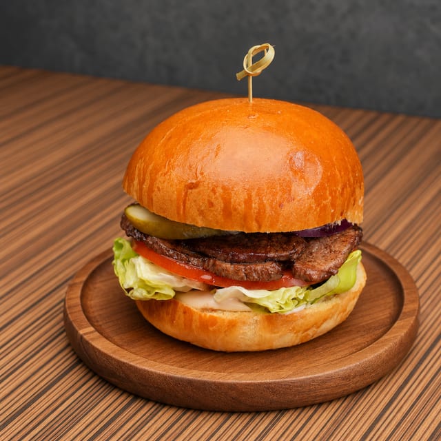 Steak Burger.