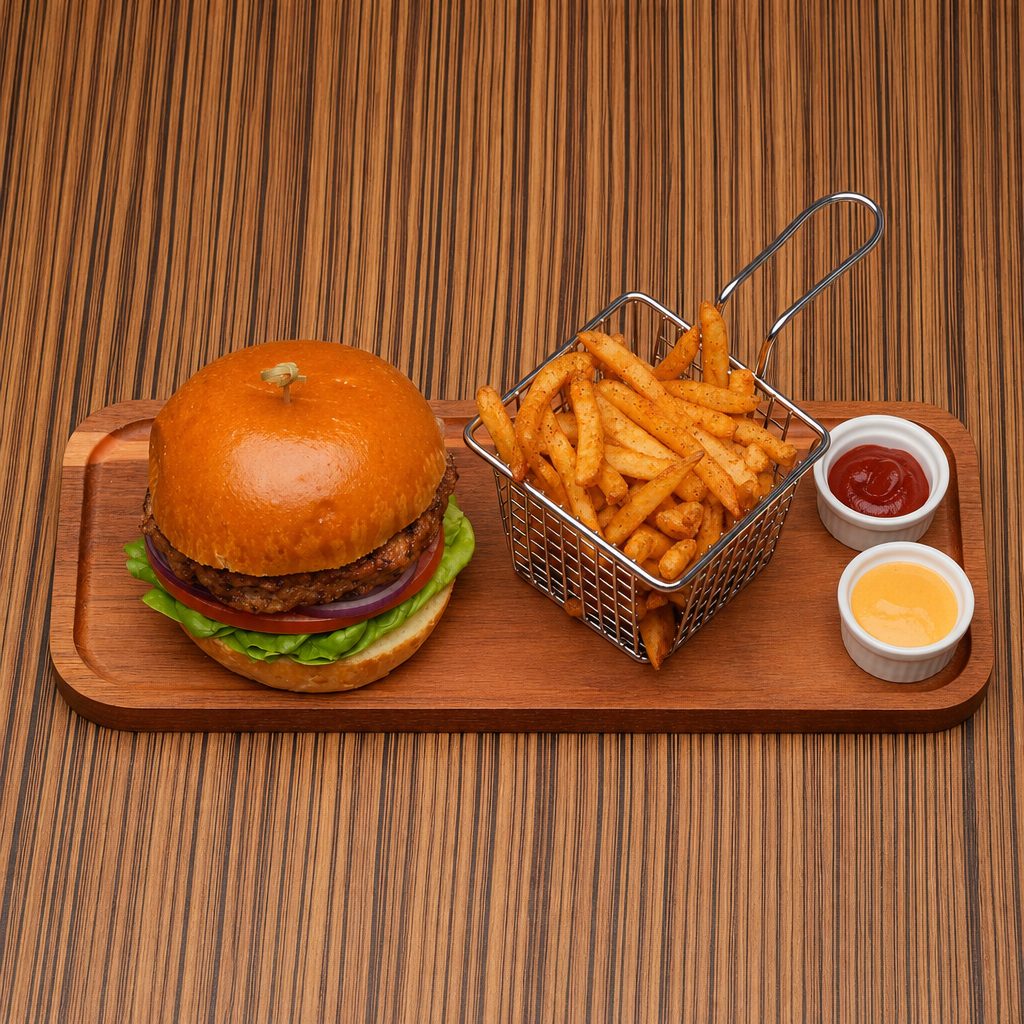 Chicken Burger Combo.